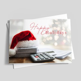 Christmas Accounting Card