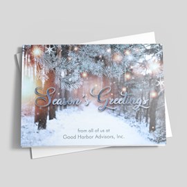 Snowy Pathway Holiday Card