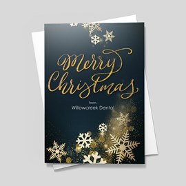 Gold Dusted Christmas Card