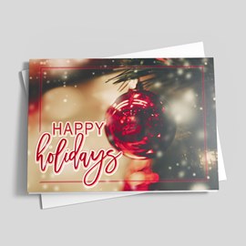 Red Reflections Holiday Card