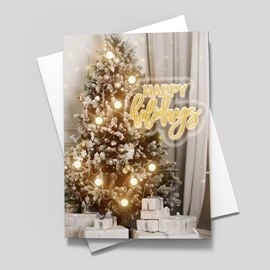 Golden Tidings Holiday Card