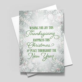 Snowy Treetops Holiday Card