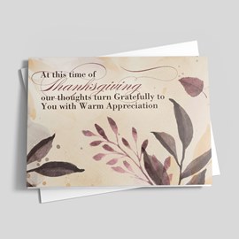 Autumn's Grace Thanksgiving Card