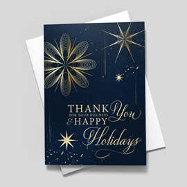 Moonbeam Ornaments Holiday Card