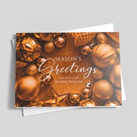 Chocolate Ornaments Holiday Card