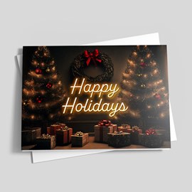 All Lit Up Holiday Card