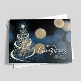 Luminous Tree Holiday Card
