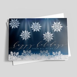 Elaborate Snowflakes Holiday Card