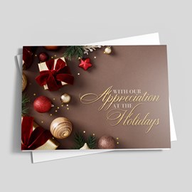 Velvet Gratitude Holiday Card