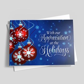 Ornamental Appreciation Holiday Card