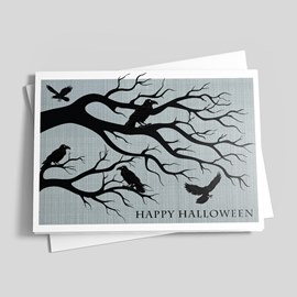 Raven Songs Halloween Card