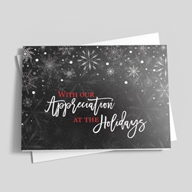 Festive Snowflakes Holiday Card