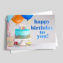 On Display Birthday Card