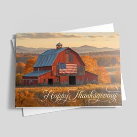 On the Farm Thanksgiving Card