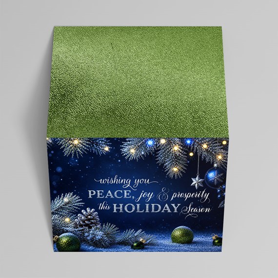 decorative gift box with holiday theme