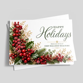 Berry Bunches Holiday Card
