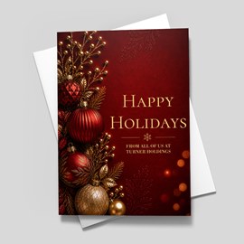 Formal Ornament Holiday Card