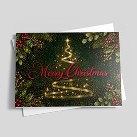 Tree Spotlight Christmas Card