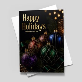 Ornaments by Candlelight Holiday Card