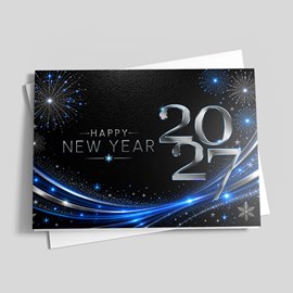 Midnight Sparkle New Year Card