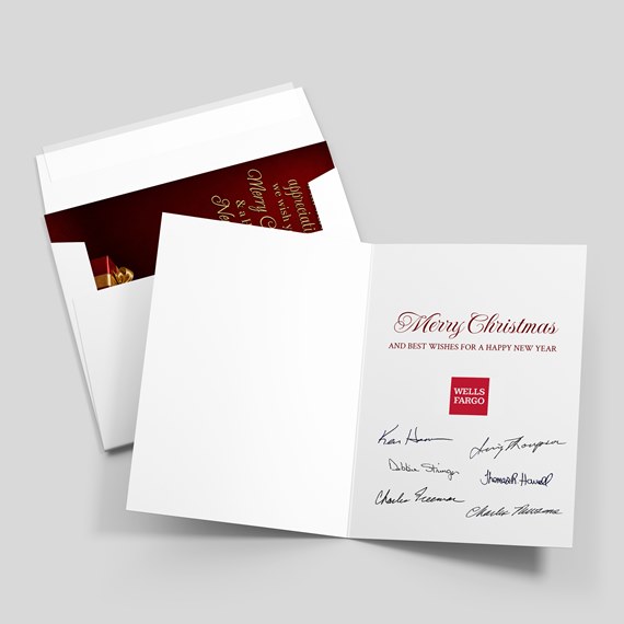 greeting card with blank interior