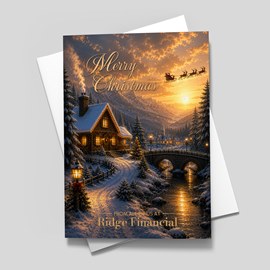 Cozy Cabin Christmas Card
