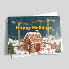 Happy Holidays Construction Card