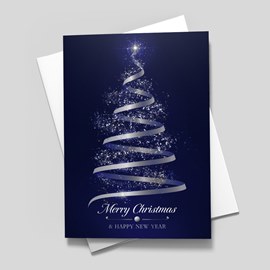 Sparkling Tree Holiday Card