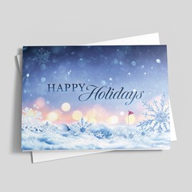 Winter Wonderland on the Green Holiday Card