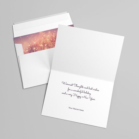 greeting card with photo area