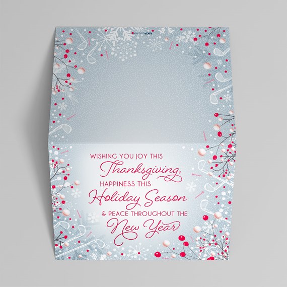 decorative greeting card with text area