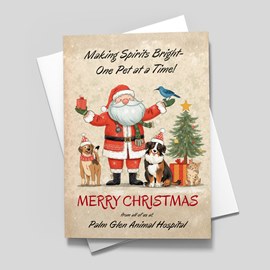 All About Pets Holiday Card