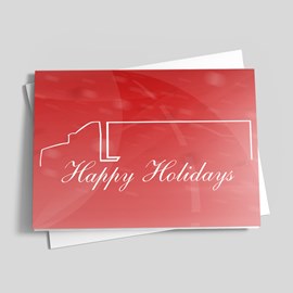 Trucking Sketch Holiday Card