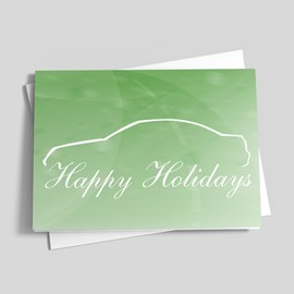 Automotive Sketch Holiday Card