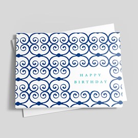 Blue Linked Birthday