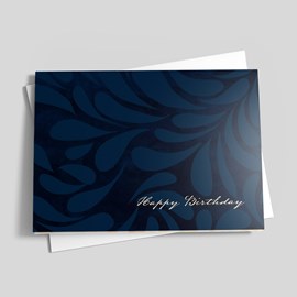 Deep Blue Birthday Pattern