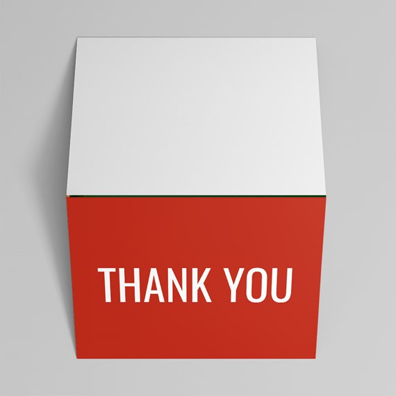 red box with white text 'THANK YOU'