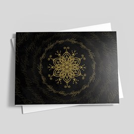 Happy Holiday Snowflake Swirl