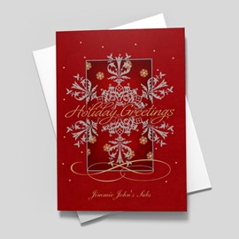 Red Snowflake Scroll