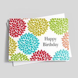Colorful Dahlia Birthday