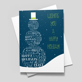 Snowman Holiday Phrases