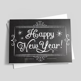 Chalked New Year Card