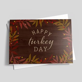 Woodgrain Turkey Day