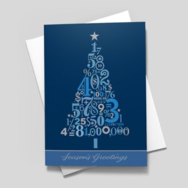 Christmas Tree Accounting Card