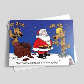 Santa's Mishap Construction Card