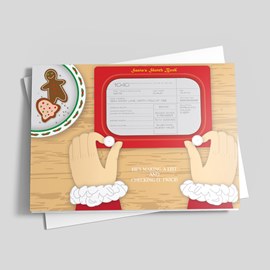 Santa Accountant Holiday Card