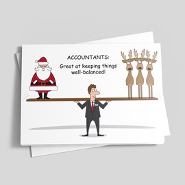 Holiday Balance Accounting Card