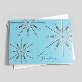 Snowflake Construction Card