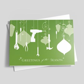 Ornament Tools Construction Card