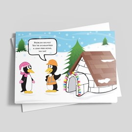 Igloo Repair Holiday Card